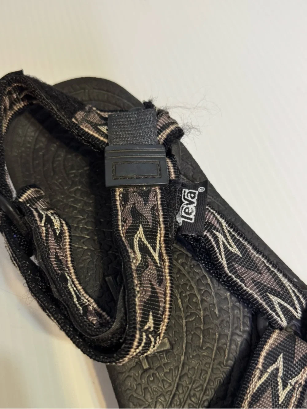 Vintage Teva Terradactyl Mens 12 Sport Sandals Zigzag Gorpcore Black